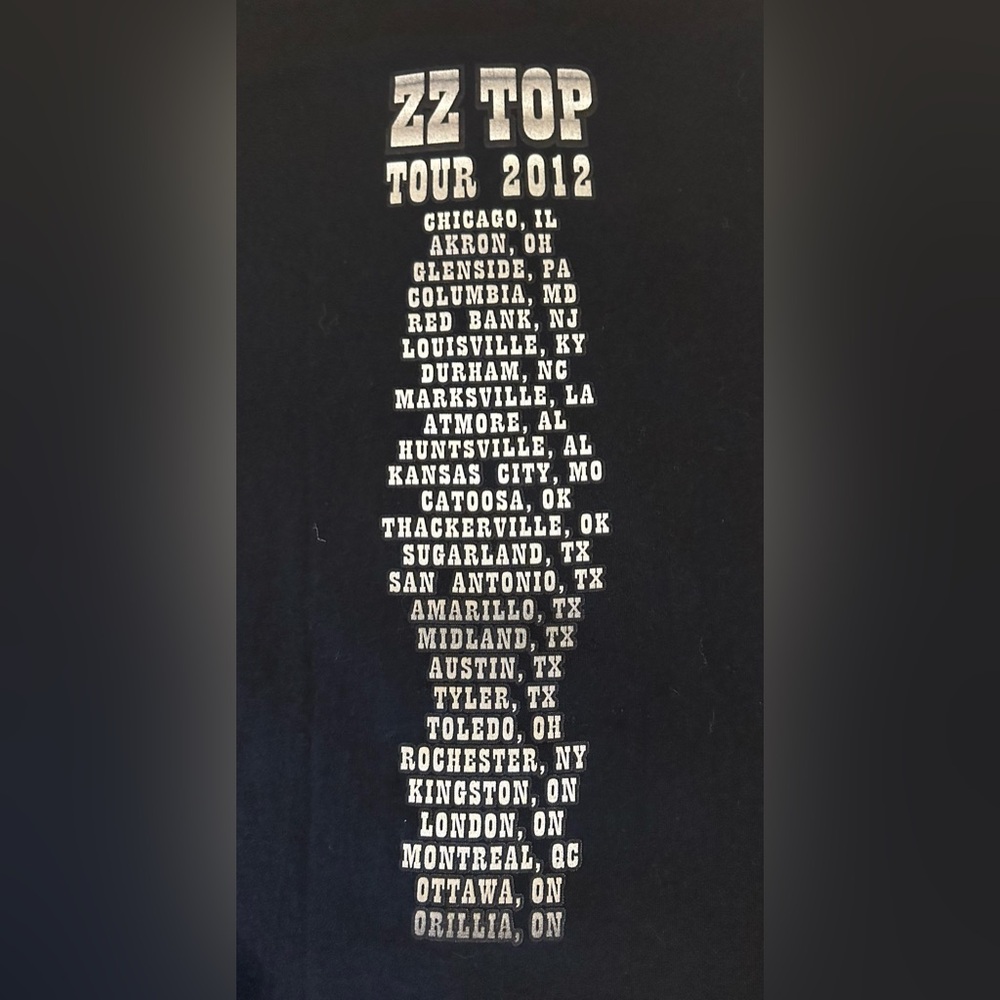 ZZ Top Tour T-Shirt - Picture 2 of 7